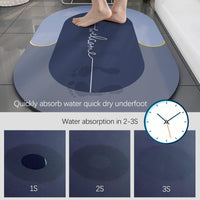 (NET) Floor Mat Quick Drying Bathroom Soak mats Floor Rugs & Water Absorbing Floor Mat  Anti-Slip