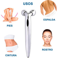 ( NET) Firming and Invigorating Facial Massager for Skin 3D Rotary Roller With Anti-Wrinkle Effect Removes Fine Lines On The Face And Relaxes Skin Naturally