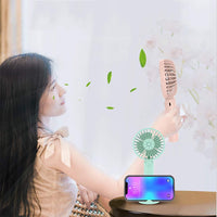 USB Rechargable Portable Handheld Personal Wind Cooling 3 Adjustable Speed