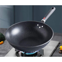 (Net) Nonstick Frying Pot Cooker Iron Kitchen Cookware Gas Stove 35x35x14cm