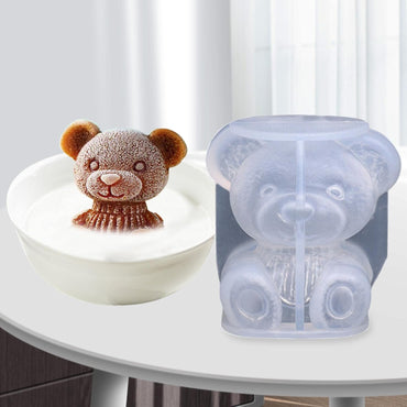 Bear Ice Mold Silicone Bear Shaped Ice Cube Mold Lovely Diy Drink