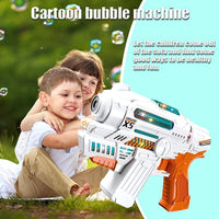 Kids Bubble Gun with 2 Bottles of Bubble Solution