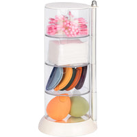 360° Rotatable Acrylic Jewelry Accessory Organizer 4 Layers