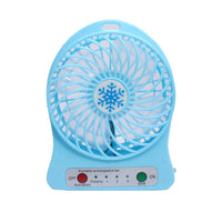 Portable Rechargeable Mini Fan LED Light