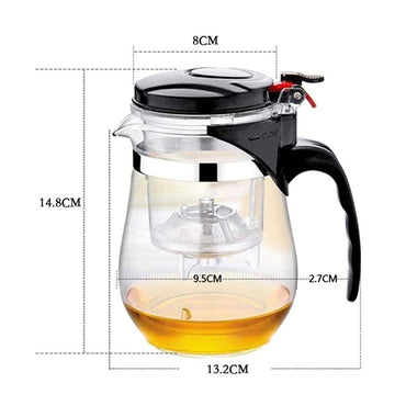 Tea Plastic Maker Built in Infuser Removable Tea Ware Tea Pot - 1800ML