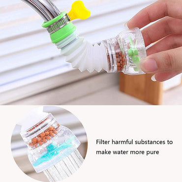 Extension Flexible Anti Splash Water Saving Movable Sink Faucet Expandable Water Tap Filter Shower Head Rotatable Nozzle Adapter / 974131