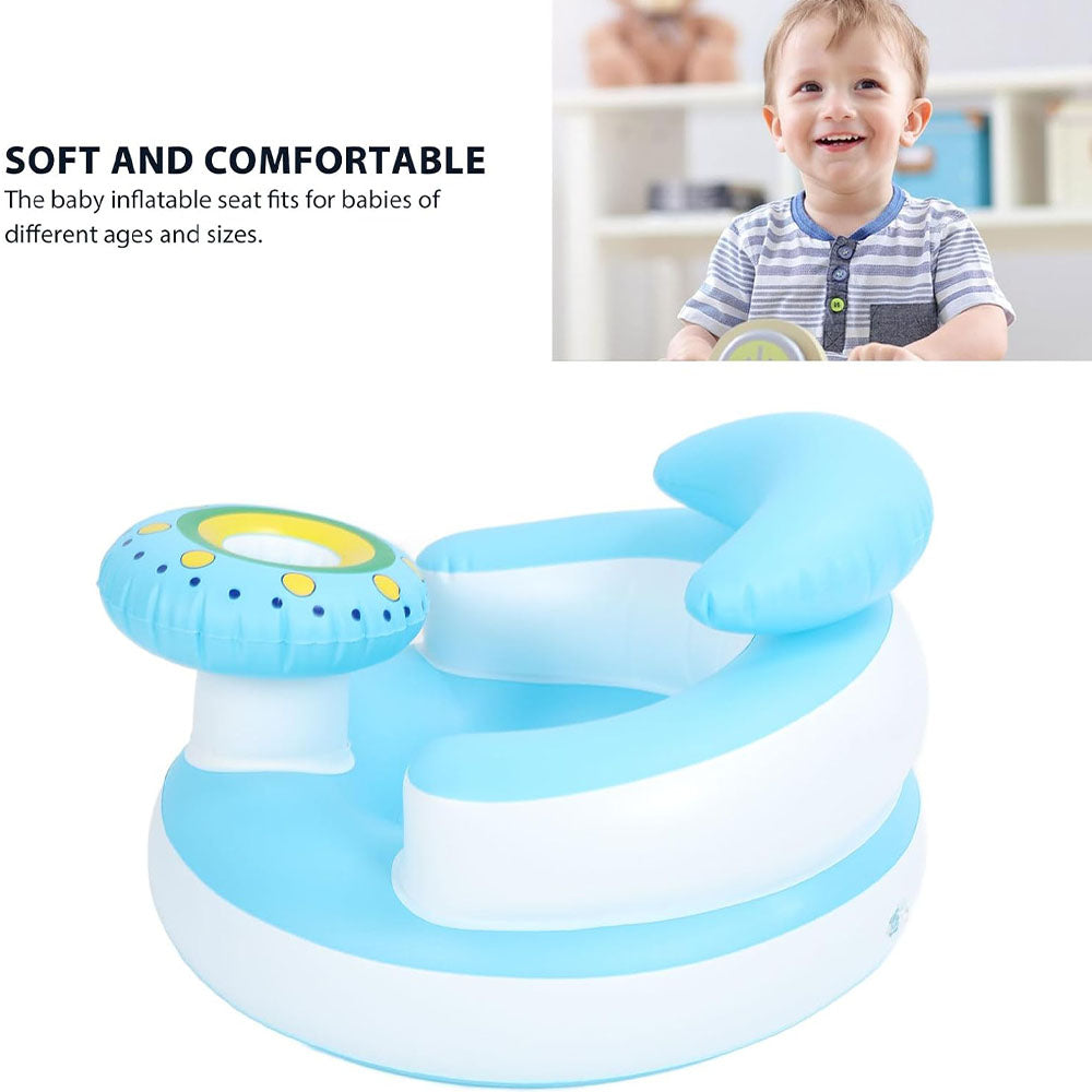 Baby Inflatable Chair PVC Infant Support Folding Toddler Bath Chair