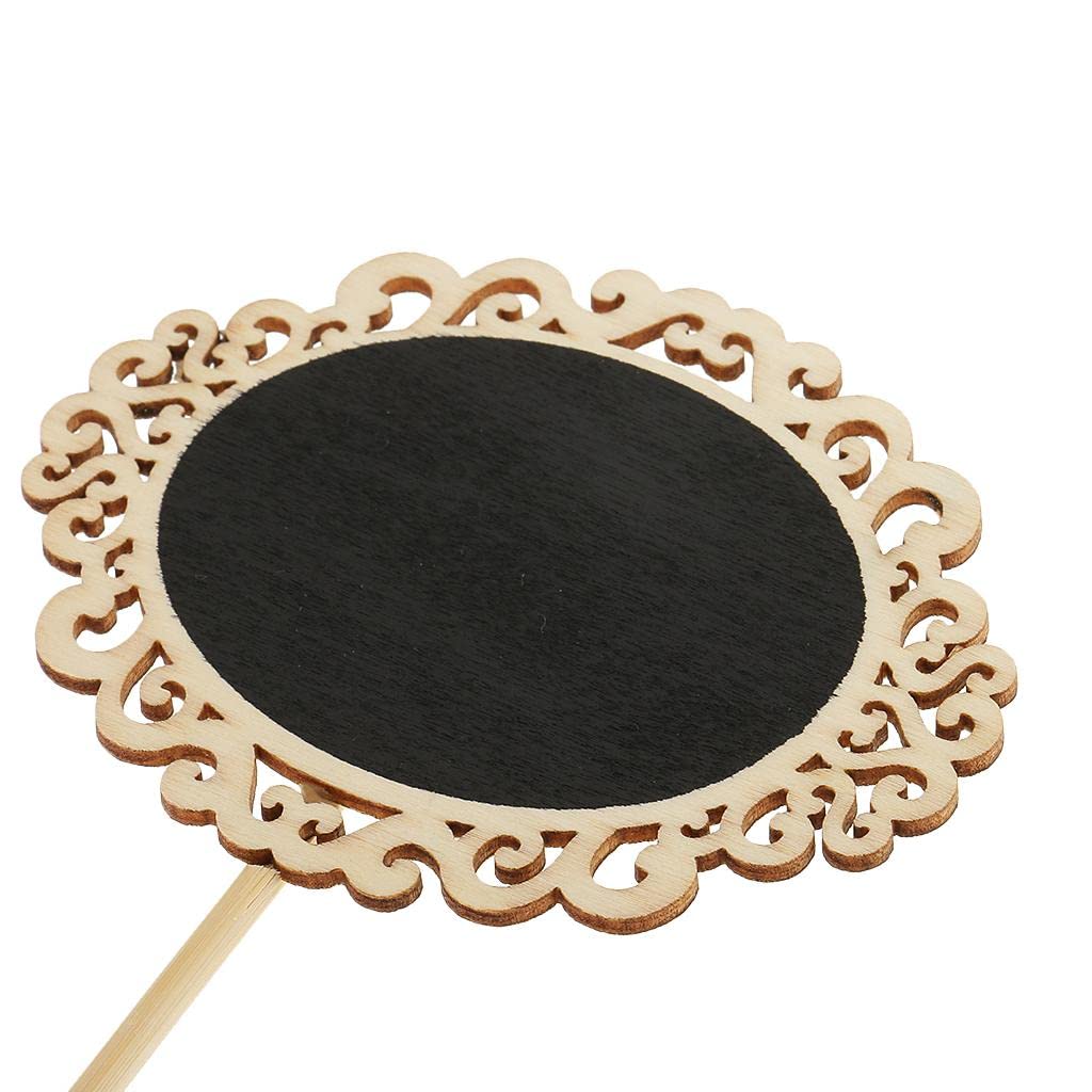 Oval Wooden Chalkboard with Stand