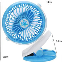 USB Mini Wind Power Handheld Clip Fan Portable Desk Table USB