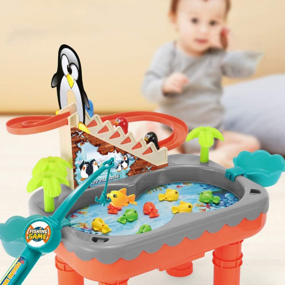 Penguin Roller Coaster Penguin Toy Magnetic Fishing Toy Toy for Kids Toddler