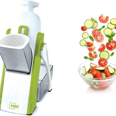 (NET) Multifunction Vegetable Chopper Slicer Adjustable Vegetable Cutter Safe for Kitchen