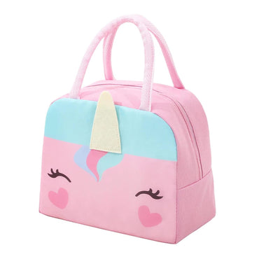 ( NET )Cartoon Thermal Insulation Lunch Bags Cute Polyester Insulated Lunch Bag for Office Work School Picnic Beach