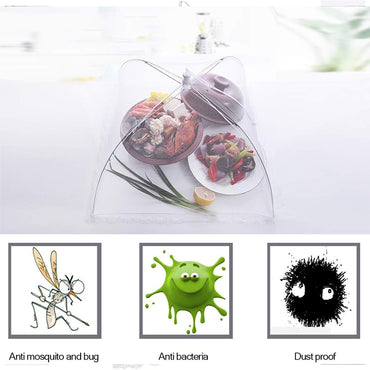 Mesh Food Covers Tent Umbrella for Outdoors and Camping Food Net Cover Keep Out Flies Mosquitoes Ideal for Parties BBQ, Reusable and Collapsible 30 x 30 cm