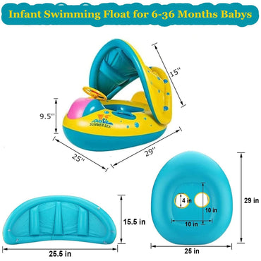 (NET) Baby Swimming Ring Inflatable