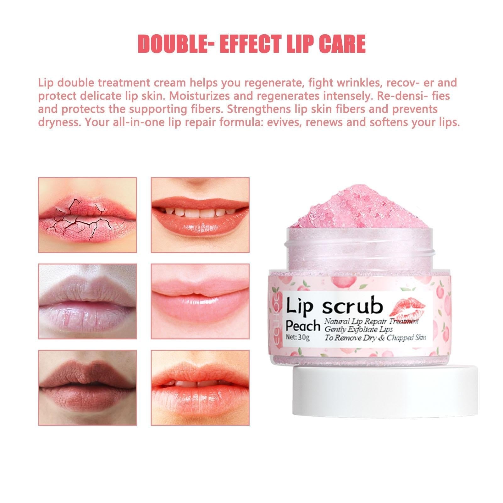 (NET) Lip Scrub Exfoliator for Dull Lip Lines Keratinized Cuticles 30g