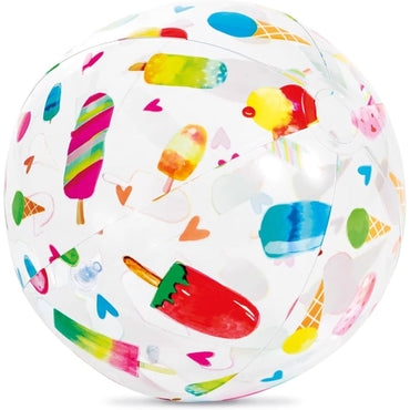 (NET)Intex Kids Inflatable Lively Print Beach Ball 51cm / 59040NP