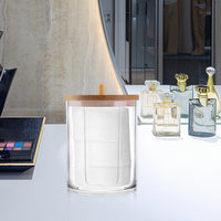 (Net) Round Cotton Swabs Holder 2 Pcs