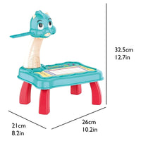 Kids LED Projection Drawing Table - Dinosaur Sketcher Set