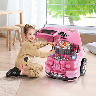 (Net) Pink Toy Engine Truck for Kids - Where Play Meets Learning