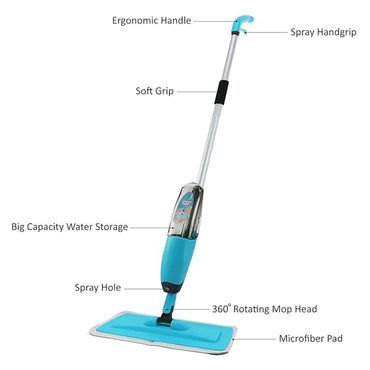 Stainless steel mop, Modern Water Spray Mop For Home Healthy Spray Mop with Filling Tan / KR-009k / KR-117 / KR-009