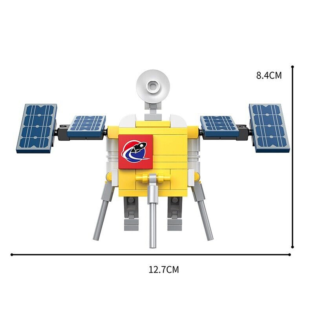Kids Space Build Bricks Toy - Satellite Landing on Moon