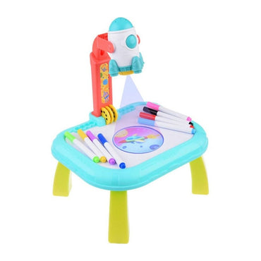 Trace & Draw Art LED Projector Drawing Board - Pink Kids Rocket Painting Table
