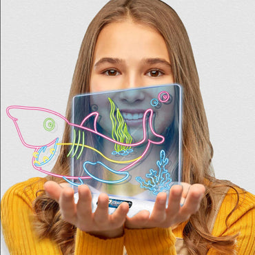(Net) Illuminated 3D Magic Drawing Board for Kids
