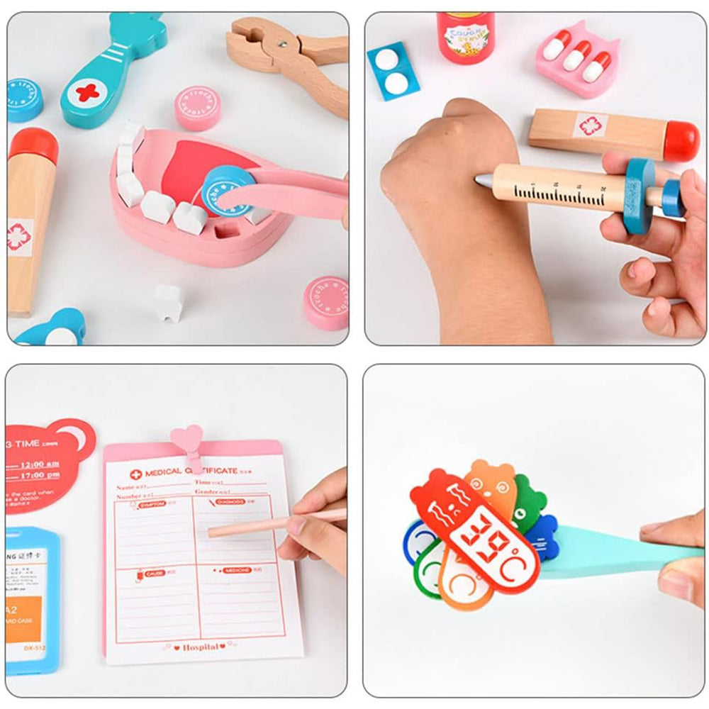 Wooden Dentist Doctor Toys For Toddlers