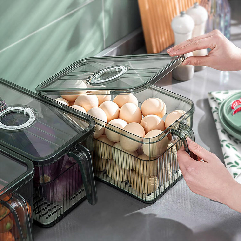 (Net) Refrigerator Storage Containers - Keep Your Food Fresh, Organized, and Within Reach