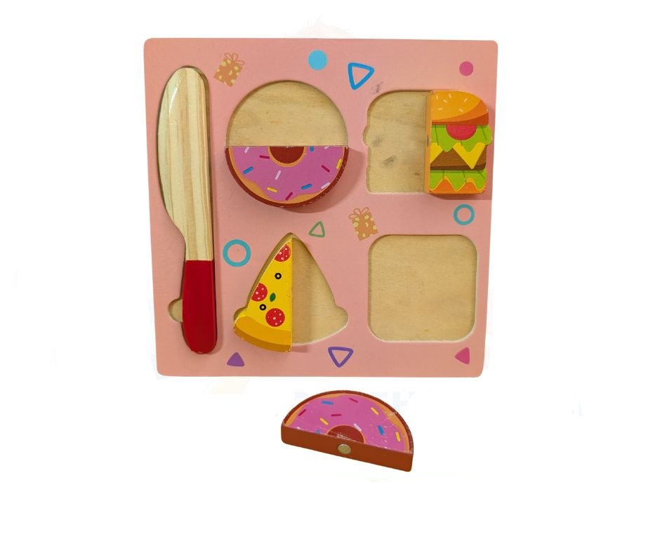 Wooden Kitchen Toy Cutting