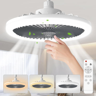 (NET) Socket Ceiling Fan with Light