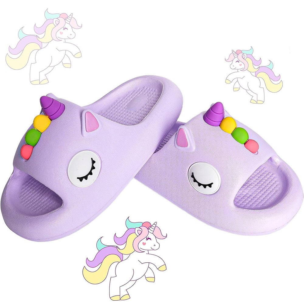 Boys Girls Unicorn Slipper Slide Sandals