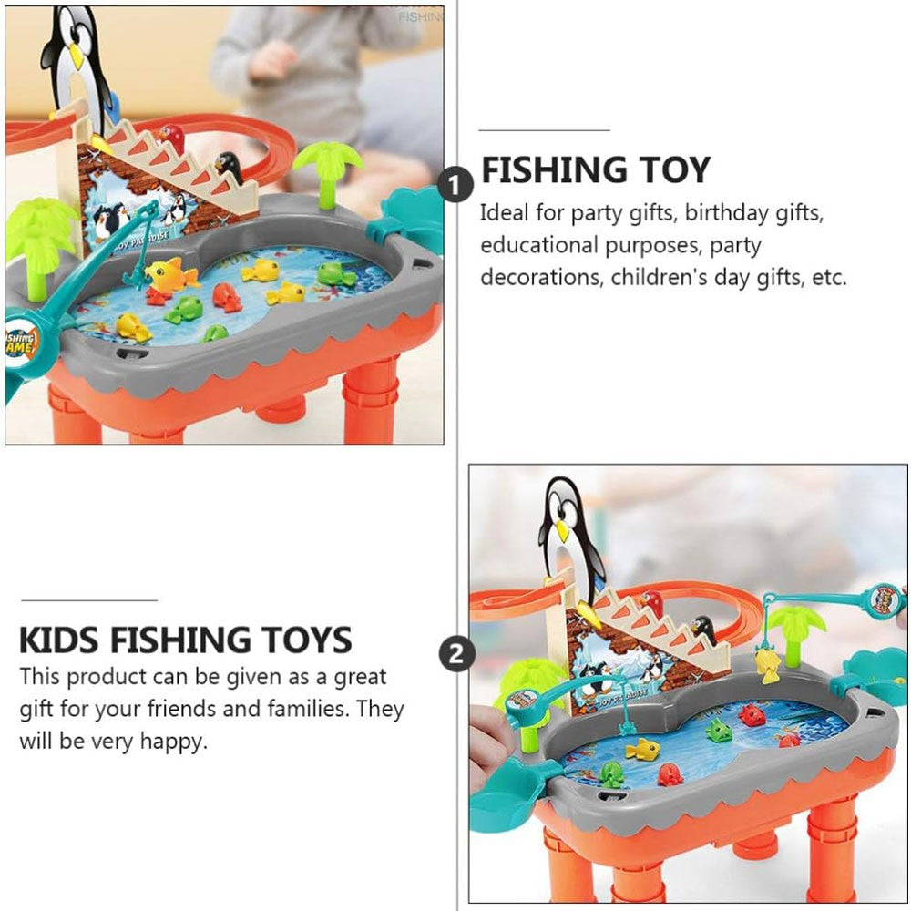 Penguin Roller Coaster Penguin Toy Magnetic Fishing Toy Toy for Kids Toddler