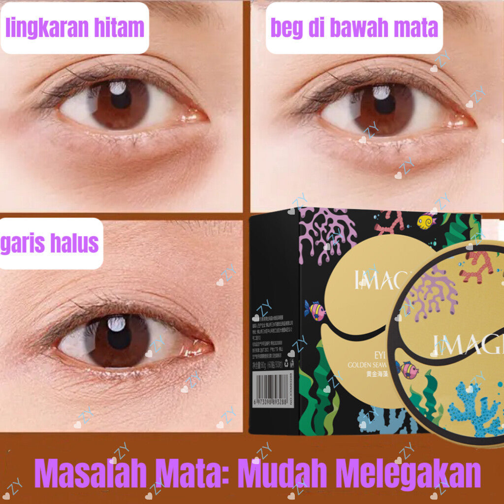 (NET)Eyes Mask Golden Seaweed Under Eyes Patches for Women & Men Under Eye Collagen 80g /893288