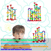 113 Pieces 3D Marble Run Set Construction Building Blocks STEM Learning Toy Early Education