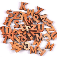 Wood Random Mix English Alphabet Decorative Letters