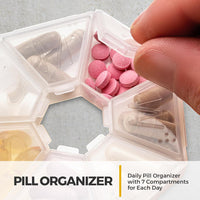Round Medicine Organizer Box