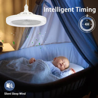 (NET) Socket Fan Light with Remote Control