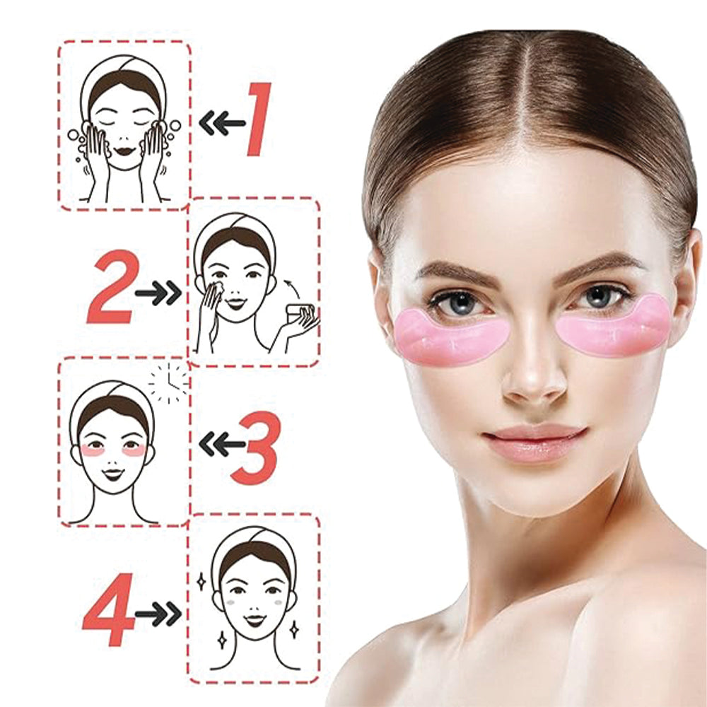 (NET) Under Eye Patches Collagen Eye Mask Eye Gel Treatment Masks For Reducing Dark Circles Puffy Eyes & Anti Aging / 893042