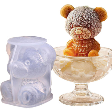 Bear Ice Mold Silicone Bear Shaped Ice Cube Mold Lovely Diy Drink