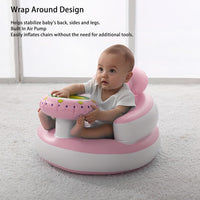 Baby Inflatable Chair PVC Infant Support Folding Toddler Bath Chair