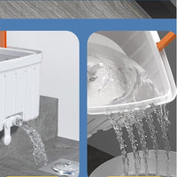 (Net) Household Mop Buckets, Rotary mop with Bucket, Hands-Free Attachment, twistable mop, decontamination Separation, Automatic / KC-386