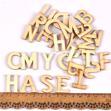 Wood Random Mix English Alphabet Decorative Letters