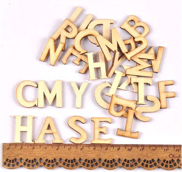 Wood Random Mix English Alphabet Decorative Letters