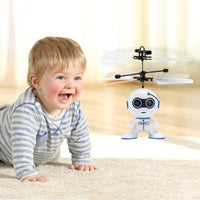 Robot Fly Toy  Aircraft Toy Induction Flying USB Charging Sensing Hand Movements for Kids