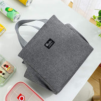 Portable Insulated Lunch Bag with Dual Side Pockets Thermal Lunch Tote Bag for Women Men Adults for Work Picnic School Office