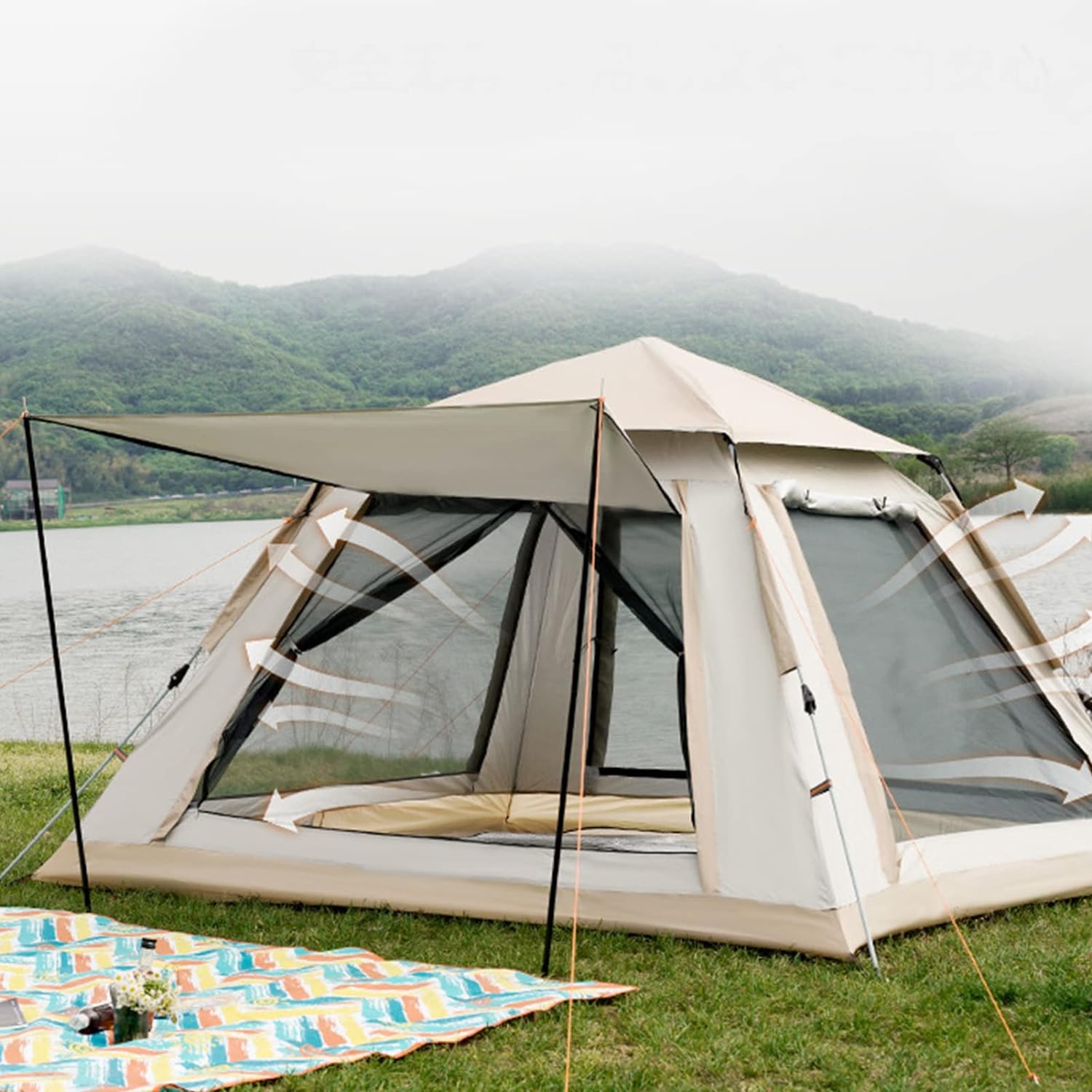 (net)Fully Automatic Camping Tent