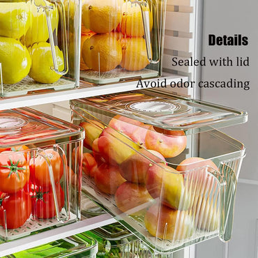 (Net) Refrigerator Storage Box - Green, Fresh, and Space-Saving Storage Solution 456784