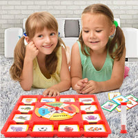 Multi Player Turntable Board Card Memory Competition Game For Kids