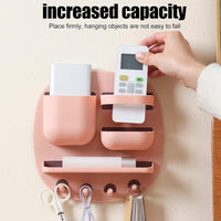 Wall Mounted Storage Rack, Nail Free Installation, Expanded Capacity